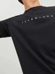 Футболка хлопковая длинная мужская Jack & Jones 12234746 XL Black (5715424100896) - изображение 4