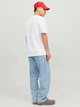 Футболка хлопковая длинная мужская Jack & Jones 12234746 L White (5715369477442) - изображение 2