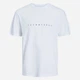 Футболка хлопковая длинная мужская Jack & Jones 12234746 L White (5715369477442) - изображение 3