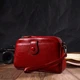 Сумка Клатч В Стильном Дизайне Из Натуральной Кожи Vintage Красная (221222) - изображение 6