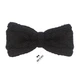 Бабочка Bow Tie House вязаная спицами черная - ручная работа - с узором 08559 - изображение 1