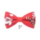 Бабочка Bow Tie House красная с дедом морозом + олень 08711 - изображение 1