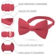 Бабочка Bow Tie House нежно-красная однотонная матовая 08843 - изображение 2