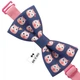 Бабочка Bow Tie House фиолетово-розовая с китайской свинкой 2019 - новогодняя 10132 - изображение 3