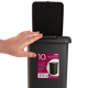 Ведро для мусора MVM с крышкой и педалью BIN-01 10л Антрацит (BIN-01 10L ANTHRACITE) - изображение 5