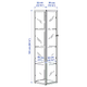 Шкаф-витрина BLALIDEN IKEA 005.205.19 черный - изображение 7