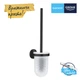 Ершик для унитаза настенный GROHE QuickFix Start 411852430 округлый стеклянный черный CV032154 - изображение 4