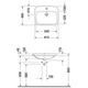 Умывальник врезной DURAVIT DuraStyle на столешницу 615x495x170мм прямоугольный белый 0374620000 - изображение 2