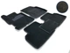 Коврики в салон 3D ворсовые Seintex для Honda Civic Sd 2006-2012 ворсовые черные 5шт 71707 - изображение 1