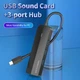 Хаб Vention USB 3.1 Type-C - 3 x USB 3.0 + MicroUSB + 3.5 мм Sound Adapter Черный (TGQBB) - изображение 2