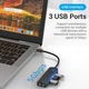 Хаб Vention USB 3.1 Type-C - 3 x USB 3.0 + MicroUSB + 3.5 мм Sound Adapter Черный (TGQBB) - изображение 4