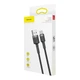 Кабель усиленный Baseus Cafule USB-A - Type-C 3A 0.5 м (CATKLF-AG1) черно серый - изображение 6