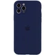 Чехол Silicone Case Full Camera Protective (AA) для Apple iPhone 13 Pro Max (6.7") Синий / Deep navy Без бренда - изображение 1