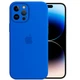 Чехол Silicone Case Full Camera Protective (AA) для Apple iPhone 14 Pro Max (6.7") Синий / Capri Blue Без бренда - изображение 2
