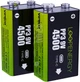 Аккумулятор Verico Loop Energy 9 В Крона USB Type-C 4500mWh/500mAh Li-ion 2 шт (1UDBT-A3WEB2-NN) - изображение 1