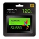 Накопичувач SSD ADATA Ultimate SU650 120GB 2.5" SATA III 3D NAND TLC - зображення 1