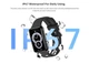 Фітнес Браслет Smart Watch C6 Plus Bluetooth Виклики/Пульсометр/Тонометр/Термометр Чорний - зображення 6