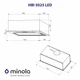 Вытяжка полновстраиваемая Minola HBI 5025 BL LED - изображение 10
