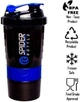 Шейкер Spider Bottle 2Go 500 мл + 2 отсека по 100 мл Черно-синий - изображение 1
