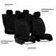 Чехлы на авто Seat Cordoba, Сеат Кордоба 1993-2002 (полный набор) экокожа универсальные Standart (011-111) Черный - изображение 6