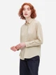 Рубашка женская Uniqlo 985026788 XS Бежевая (1159784769) - изображение 1