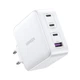 Ładowarka sieciowa Ugreen CD226/15337 1xUSB Type-A 3xUSB Type-C QC4.0 100 W GaN Tech Fast White (6941876213375) - obraz 2