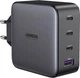 Сетевое зарядное устройство Ugreen CD226/40747 1xUSB-A 3xUSB-C QC4.0 100W GaN Tech Fast Black - изображение 1
