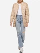 Куртка демисезонная удлиненная двусторонняя женская Levi's 458666112 L Бежевая (1159784612) - изображение 4