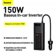 Авто инвертор Baseus Inverter 12V - 220V 150W 2 розетки 2 юсб - изображение 4