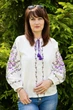 Жіноча вишиванка з лавандою S молочна (301010193-035) - зображення 5