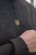 Лляна чоловіча вишита сорочка з довгим рукавом 52-54 чорна (470110193-002) - зображення 4
