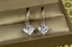 Серьги Xuping Jewelry подвески ромбики 3 см серебристые - изображение 1