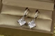 Серьги Xuping Jewelry подвески ромбики 3 см серебристые - изображение 2