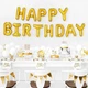 Фольгированные воздушные шары-надпись Happy Birthday золотые буквы 40 см (B372023) - изображение 4
