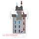 Зовнішній фільтр SunSun HW-704A Full 2000 л/год для акваріума 300-700 л - зображення 9