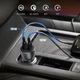 Автомобільний зарядний пристрій UGREEN 70594 CD213 2xUSB 40W 3А USB-C QC 3.0 сірий - зображення 4