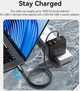 Kabel Vention Zinc Alloy USB 3.1 Type-C M-M 1.2 m 100 W z wyświetlaczem Czarny (TAYBAV) - obraz 6