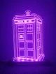 3D світильник-нічник Zayaka Тардіс із серіалу Доктор Хто Doctor Who Tardis Доктор Хто Фіолетовий 322 - зображення 1