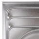 Кухонна мийка накладна Zerix Z8060B-08-180E (Satin), 800×600 мм, 0.8 мм, прямокутна, матова, нержавіюча сталь - зображення 4