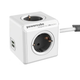 Мережевий подовжувач Allocacoc PowerCube Extended з заземленням 4 розетки 2 USB 1.5 м, сірий (1402GY/DEEUPC) - изображение 1