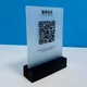 Табличка ACRY с QR-кодом на деревянной подставке А6 105х150х40 мм Полупрозрачный (27004) - изображение 6
