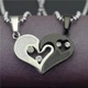 Парные кулоны половинки сердца I love you на цепочках - изображение 2