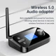 Bluetooth приемник - передатчик VAORLO C41 с LCD экраном, оптический вход, поддержка воспроизведения музыки с карты памяти MicroSD - изображение 2
