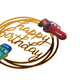 Топпер Для Торта Happy Birthday Тачки Маквин | Золото - изображение 2