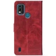 Чохол-книжка Crazy Horse Clasic для Nokia C21 Plus Red Wine (Front) (46466) - зображення 3