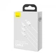 Кабель BASEUS Combo Superior microUSB, Lightning, Type-C, 3.5 А, 1.5 метра, 480 Мб/с., Белый(CAMLTYS-02) - изображение 2