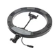 Селфі лампа та LED освітленням Bluetooth 12" YQ-320A light set (Kit2) | 170cm Stand, Plug Powered, 3000-6500K - зображення 5