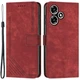 Чехол-книжка Deexe Lines Series для Infinix Hot 30 Play (X6835B) - Red - изображение 1