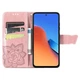 Чехол-книжка с рисунком UniCase Butterfly Pattern для Xiaomi Redmi 12 - Rose Gold - изображение 2