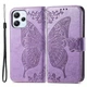 Чехол-книжка с рисунком UniCase Butterfly Pattern для Xiaomi Redmi 12 - Light Purple - изображение 1